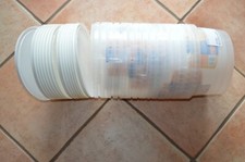 Vorratsbehälter , 15 x 3 L Eimer Transparent mit Deckel Rund Lebensmittelecht !!