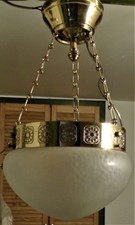 Edle Hängeleuchte Deckenleuchte E27 Glaskuppel