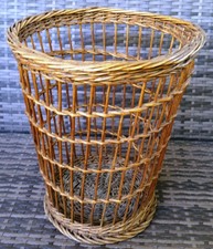 Alter Vintage Weidenkorb  Schirmständer Papierkorb  ca. 30 x37 cm bxh +  Stabil.