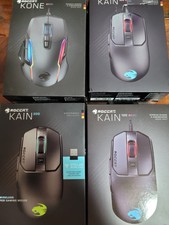 4x Roccat Gaming Mäuse mit Teilfunktion für Bastler Ersatzteile