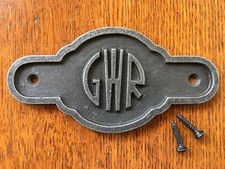 Antik Stil Gusseisen Great Western Railway Tür Zeichen Plakette C/W Schrauben gw6
