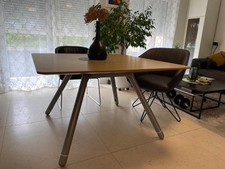 Esstisch Eiche Furnier, Unbenutzt, Quadratisch 120 X 120cm