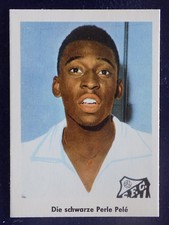 Die schwarze Perle Pelé FC Santos Heinerle Sammelbild König Fußball 1961