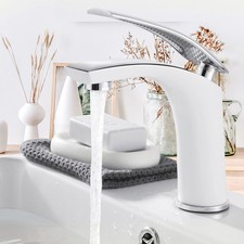 Wasserhahn Wasserfall Bad Armatur Silber Waschtischarmatur verhindern Rost