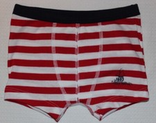 Boxershorts Petit Bateau Gr.98, 104 oder 128 rot-weiß geringelt Boot-Logo