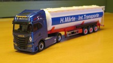 Herpa Modellauto 1:87 IVECO S-Way Silosattelzug " H. Märte Transporte " !!!