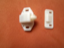 10 St. Häfele Rollenschnäpper - Kugel- Möbelschnäpper - weiß - 243.15.704