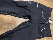 Ridersdeal Reithose anthrazit Gr. 36 Vollbesatz Silikon