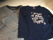 klamotten Mädchen Set zwei T-Shirts langarm Grösse 98/104