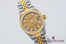 Rolex Lady Datejust 69173 Factory Diamonds Stahl Gelbgold 750 Automatik 26mm