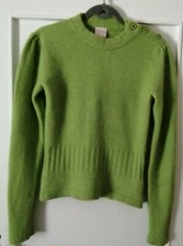 Damen Pullover S-M hellgrün 37% Angora mit Kaninchenhaar gebraucht,sehr gepflegt