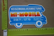 Alter Aufkleber Caravan Wohnmobil Wohnwagen Vermietung Mi-Mobile Hofgeismar