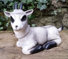 Gartendeko Deko Ziege Zicklein Bock Gitzi Tier Tierfigur Heico wetterfest