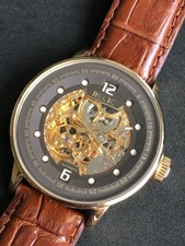 Relic BY FOSSIL HERREN zr77241 Skelett Mechanische Automatische Braun Gurt Uhr