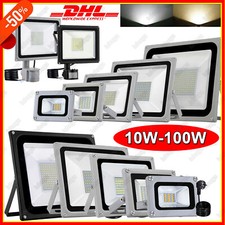 LED Fluter mit Bewegungsmelder/Stecker 10-100W Außen Strahler Scheinwerfer Lampe