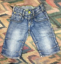 Vingino Kinder Bermuda Kurze Hose Jeans blau Taschen Vintage 110 116 wie neu