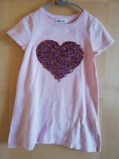 Schöne/s Tunika/Kleid, Strick, Größe 110/116, H&M, Wendepailletten, Herz