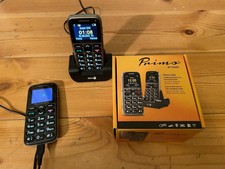 Doro  Primo 215 - Beige (Ohne Simlock) 2 Handys - Großtastentelefon Ladestation 