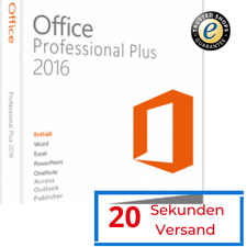 Microsoft Office 2016 Professional Plus Key - Kein ABO - Windows 10/ 11 Deutsch