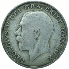 HALF CROWN 1921 / GEORGE V SCHÖNE SAMMLERMÜNZE #WT33953J
