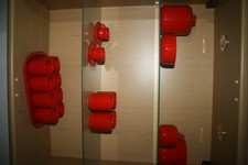 23-tlg. Wächtersbach Keramik Geschirr Tisch-Service Kaffee / Tee Rot Antiquität