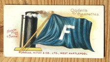 OGDENS FLAGGEN & TRICHTER FÜHRENDER DAMPFSCHIFFLINIEN NO 9 FELL, WITHY & CO