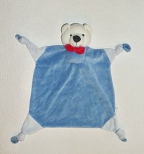  Idee+Spiel BÄR TEDDY Bear TEDDYBÄR blau Schmusetuch Schnuffeltuch Kuscheltuch