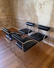 BIEFFEPLAST 4 Vienna Chairs by Rodney Kinsman Italien 1980er Jahre SEHR SELTEN
