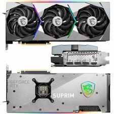 MSI NVIDIA GeForce RTX 3080 10gb suprim x lhr Limited Hash Ampere Grafikkarte