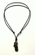 Halskette Surfer Kette Damen Herren Maui Lederkette Seepferd Seepferdchen Braun