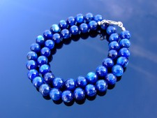 Cyanit Natur Edelstein Halskette 8mm Perlen Silber 16-30 Zoll Healing Chakra