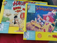 2x Haba Fex Fit fürs Lernen Spiele - "Häuptling Bumm-Ba-Bumm" und "Schusselhexe"