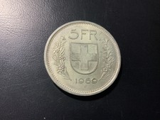 Schweiz 5 Franken 1969 Silber