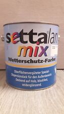 11,96€/L Settalan Mix Wetterschutz-Farbe 2,5L Holz-Fenster-Tür-Zaun-Farbe (A328)