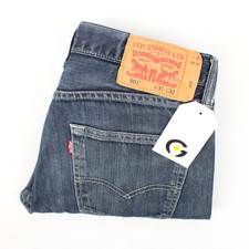 Levis 501 Jeans W31 L26 Vintage Denim normales gerades Bein Damen | dunkelblau