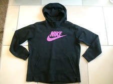 NIKE Pulli 156-166cm 80%Baumwolle Schwarz guter Zustand