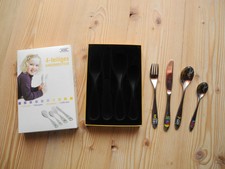 selten! WMF Kinderbesteck Set KÄPT’N BLAUBÄR 4-tlg 18/10 Edelstahl Löffel Gabel