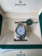 Rolex Datejust II 41 mm Referenz Nr. 126334 Jubileband Stahl/ Weissgold Lünette
