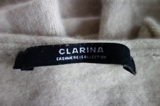 CLARINA Pullover Gr.L Beige 100%Kaschmir Cashmere!