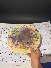 Kunst gemalt selbst Farbenbild , riiiiiichtig schön