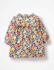 NEU Rüschen Kleid Ex Baby Boden Blumenmuster Tiny Spielzeug alter 3 bis 18 Monate UVP £ 22