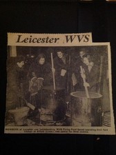 G6-1 Zeitung schneiden Leicester W V A Alford Lincs Flutopfer Flying Food