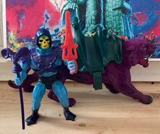 Masters of the Universe - Vintage Panthor + Skeletor MOTU He-Man 1983 Bespielt
