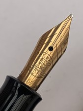 Alter PELIKAN Kolbenfüller M250 W.GERMANY 14K 585er Goldfeder schwarz Vintage