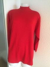 Damen Pullover von FIORELLO, Gr.: 40, rot, 100 % Schurwolle, Merino extrafein