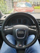 Lederlenkrad 3 Speichen S Line  Audi A4 B7  Bj. 09/2005  4F0419091BS OHNE AIRBAG