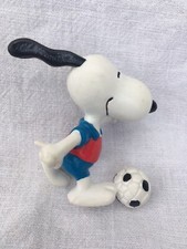 Snoopy als Fußballer Fußball Spieler Figur von United Feature 1980er