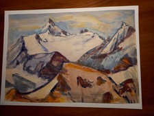 Konrad Sommer Aquarell Matterhorn?