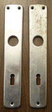Alte Alu Türblenden, 72er, Türbeschlag, Türschild für Türklinke Zimmertür (#16)