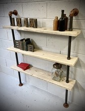 Rohr & Reclaimed Holz Gerüst Board Industrie Regale Bücherregal Kupfer 3 Füße